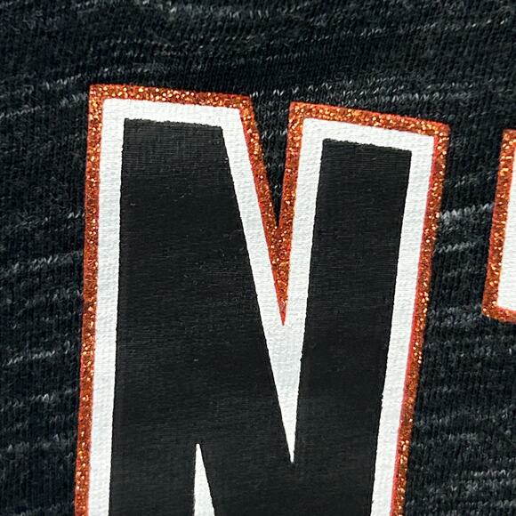 San Francisco SF Giants Womens T Shirt New Era MLB V Neck Black Tee XL X-Large - Picture 3 of 7